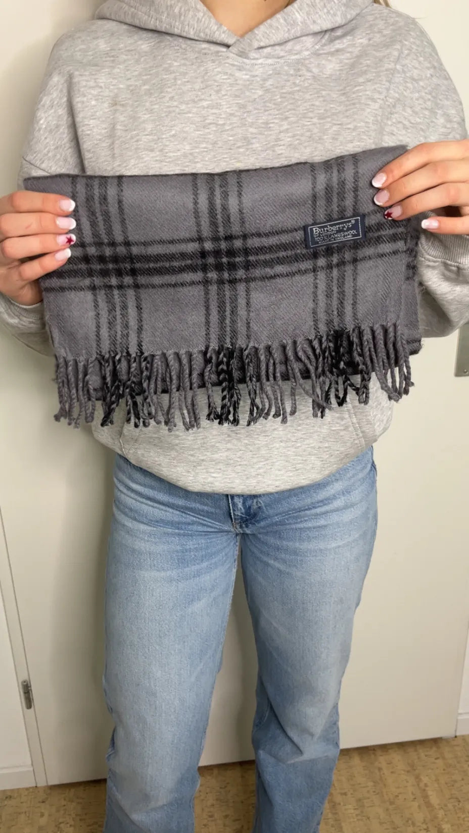 Burberry Sjaal Donkergrijs